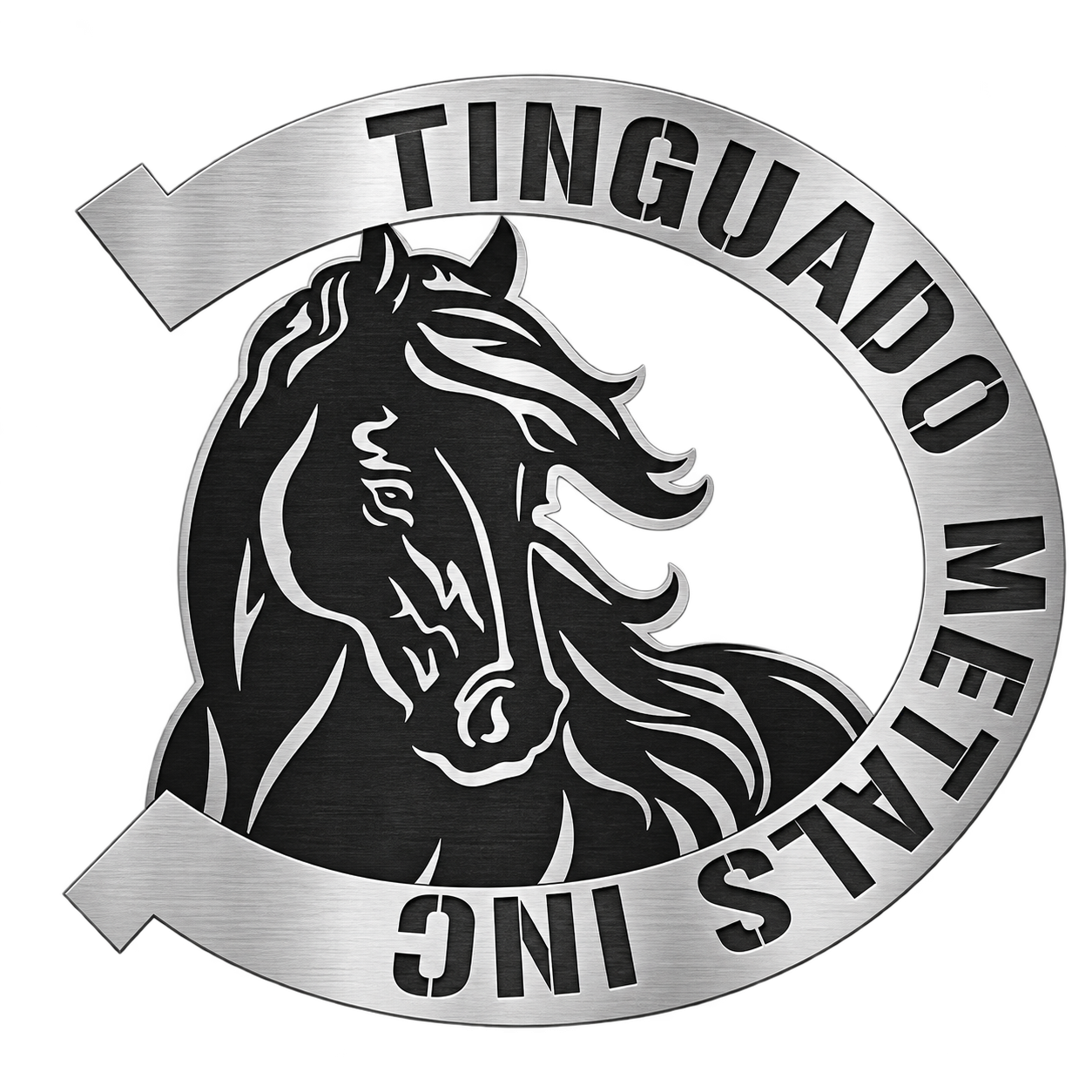 Tinguado Metals horse logo